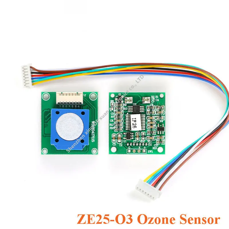 

ZE25-O3 модуль датчика озона, датчик газа, обнаружение O3 Ozone UART/аналоговое напряжение/ШИМ волна 3,7-5,5 В