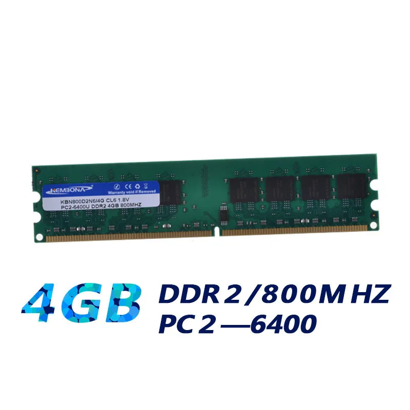 Ddr2 4gb Gb Ram Ddr KEMBONA Memori Ram Mem/ 4G, PC2-6400 LONG-DIMM