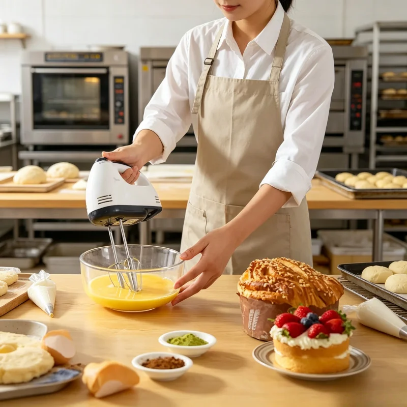 Handheld Electric Egg Beater, Multifunctional Kitchen Mixer for Cream & Dough, Automatic Home Cooking Egg White Whisk 1