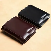 Men's Wallets RFID Genuine Leather Trifold Wallets For Men with ID Window and Credit Card Holder 1