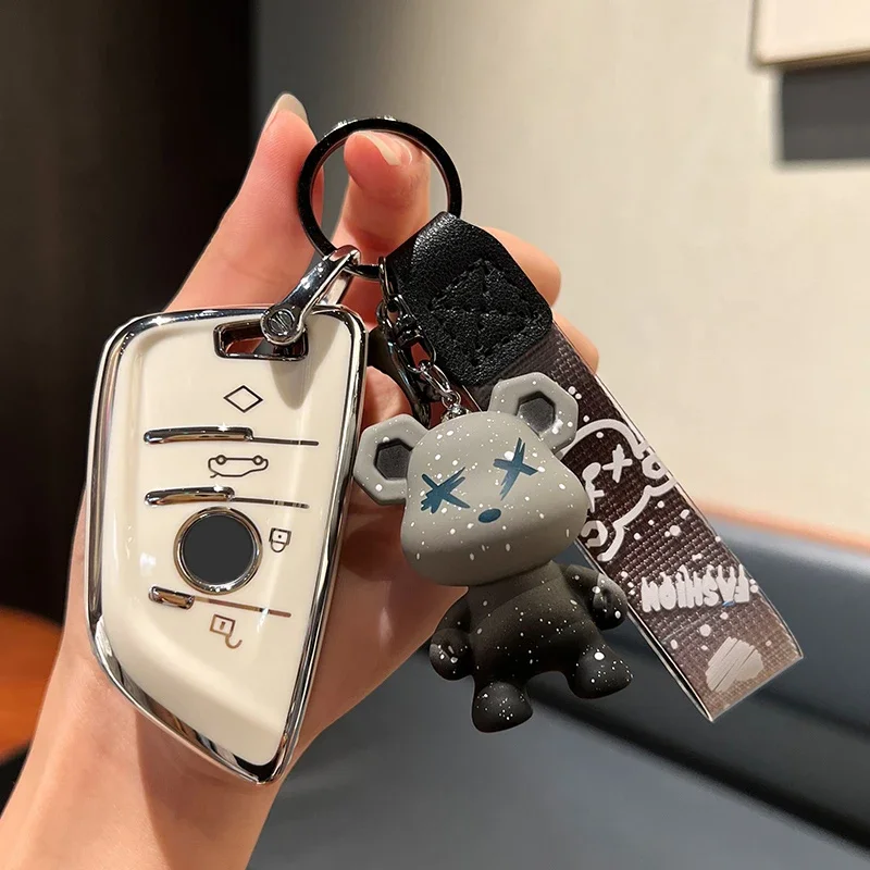 

TPU Remote Car Key Case Cover Fob For BMW 1 3 4 5 7Serie X1 F10 X3 F20 X5 F25 F11 X6 G30 X4 G11 F30 F31 F38 F07 M3 M4 Keychain