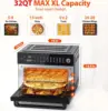 32-Quart PRO Large Air Fryer Oven| Toaster Oven Combo | with Rotisserie, Dehydrator and Full Accessories | 19-In-1 Digital Airfr 2