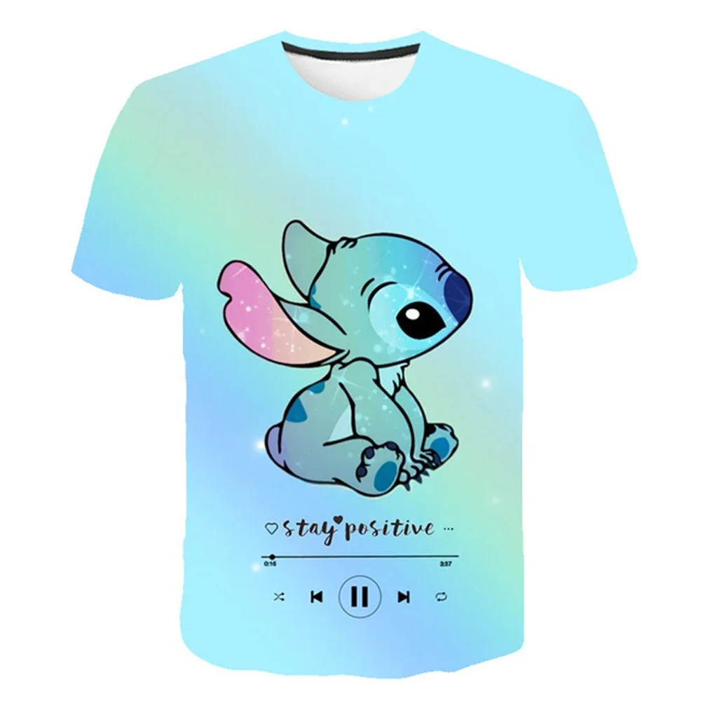 

Children Boys Girls Stitch T Shirts Summer Short Sleeve Kids Stich Tops Tees Cartoon Casual Boys Clothes 6yrs to 12yrs