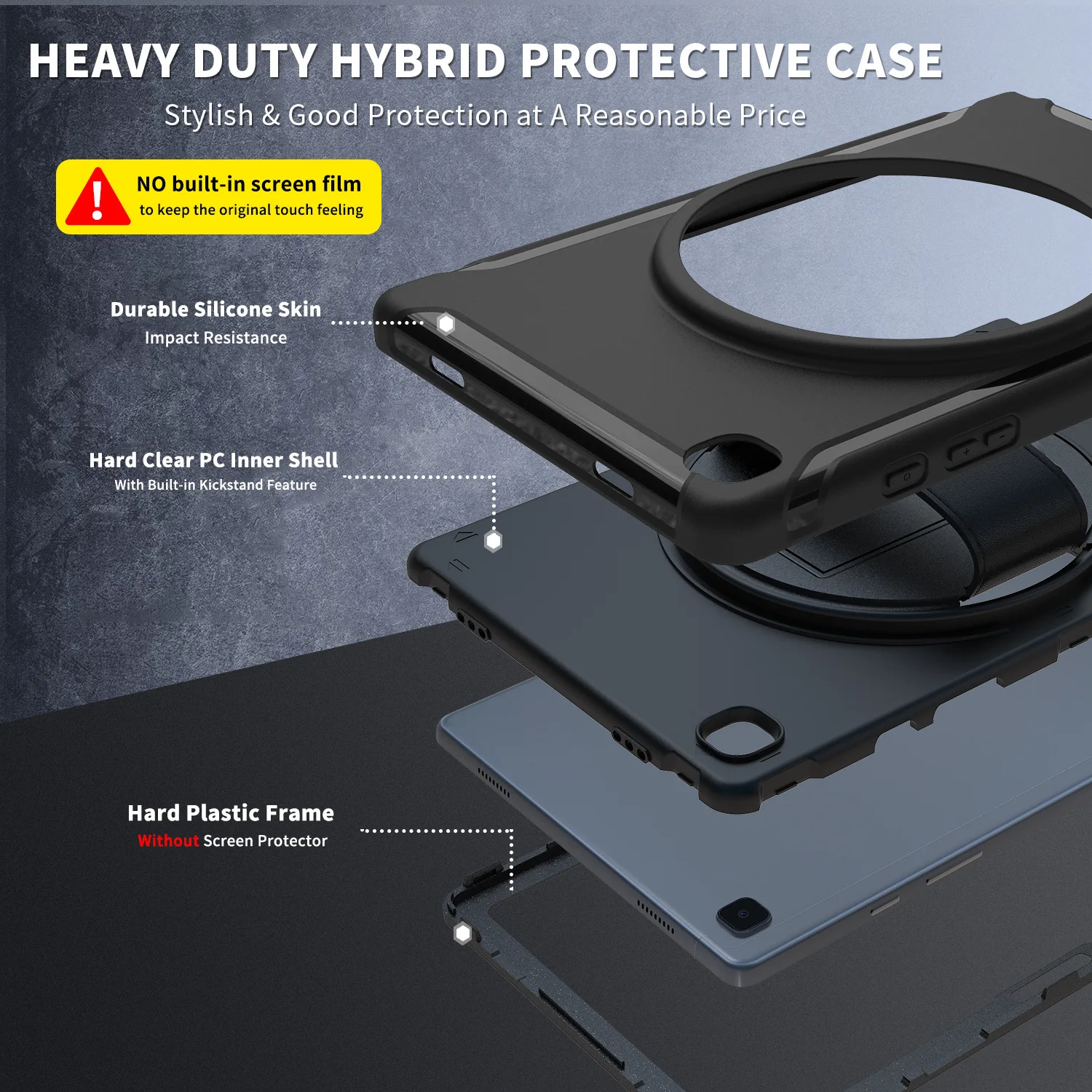 Heavy Duty Shockproof Kickstand Handle Case