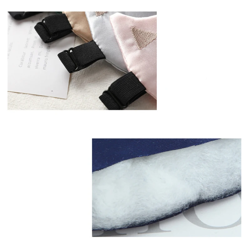 Silk Sleep Imitated Eye Mask Night Eyeshade Eyes Cover Smooth Women Men Fox Travel Relax Eyepatch Breathable B shade s patch_voghion.com