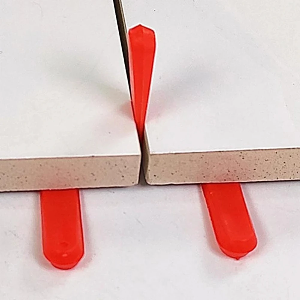 Plastic Tile Spacers For Level Up Tiles When Laying Wall Tiles Level Wedges Tile Spacer Reusable Positioning Clips Tool 100Pcs