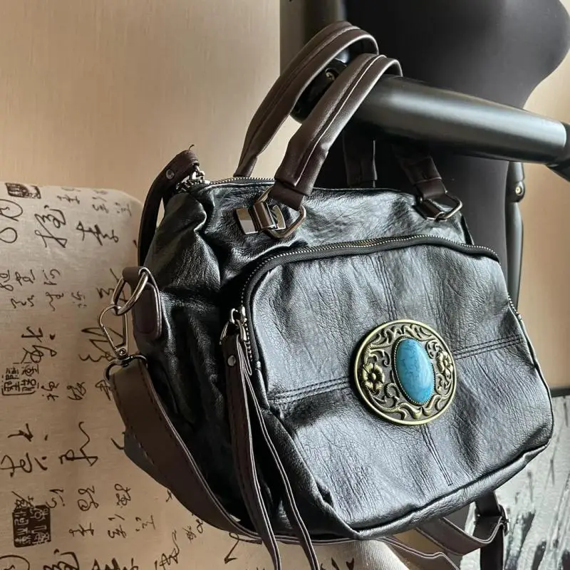 Horizontal Square Large Capacity Handbag For Women Europe And United States Fashion Personalized Single Shoulder Crossbody Bag