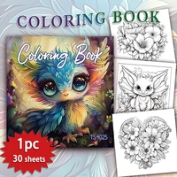1pc, Teen Girls Coloring Book - Teen Coloring Book - 30 Sheets, 8.3x 8.3in, For Adult Stress Relief, Christmas, Halloween Gifts 2