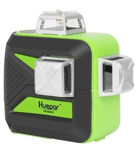 Pro Huepar Laser Autolivellante 603Cg-H ,Multi Outdoor Pulse Mode 3*360 Allineamento 12 Line Linelaserlevel, Livello Laser 3D Verde