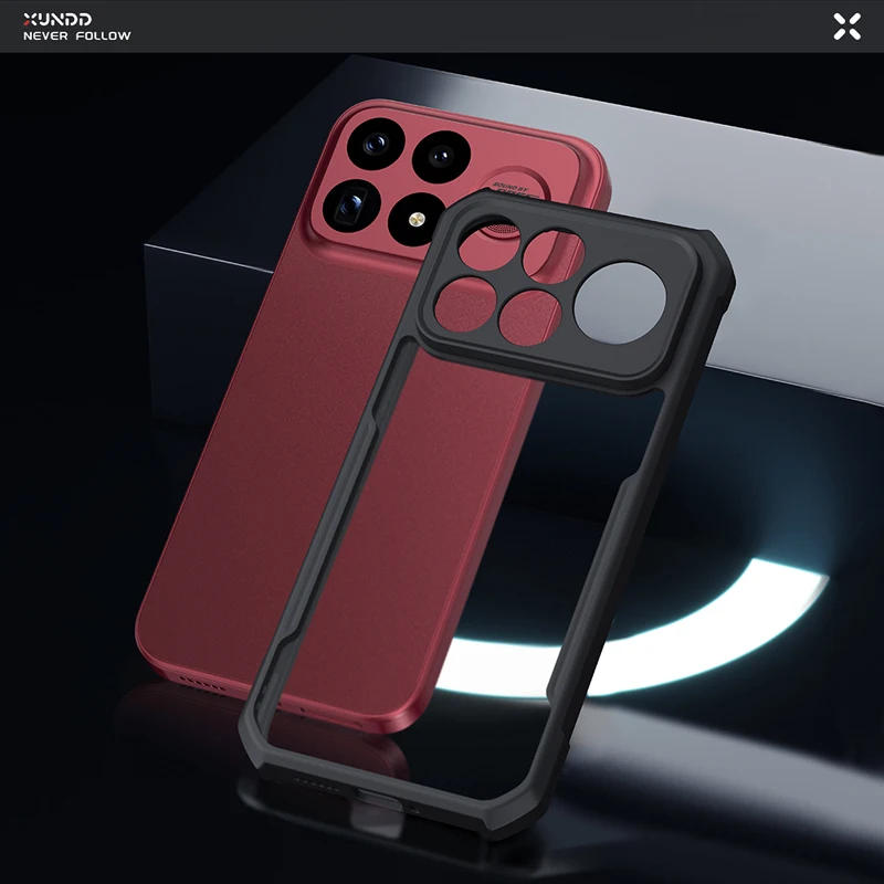 XUNDD Shockproof Matte Frosted Case with Laser Pattern and Camera Protection