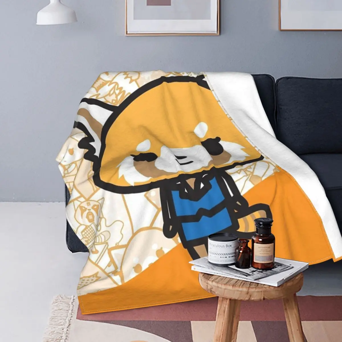 AggretsukoBlanketCoverVelvetKawaiiAggressiveRetsukoKaraokeSuper