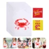 100 Pcs Tool Lobster Bibs Apron Restaurant Hot Pot Aprons Sleeveless Portable Plastic BBQ Disposable Waterproof Anti-oil 2