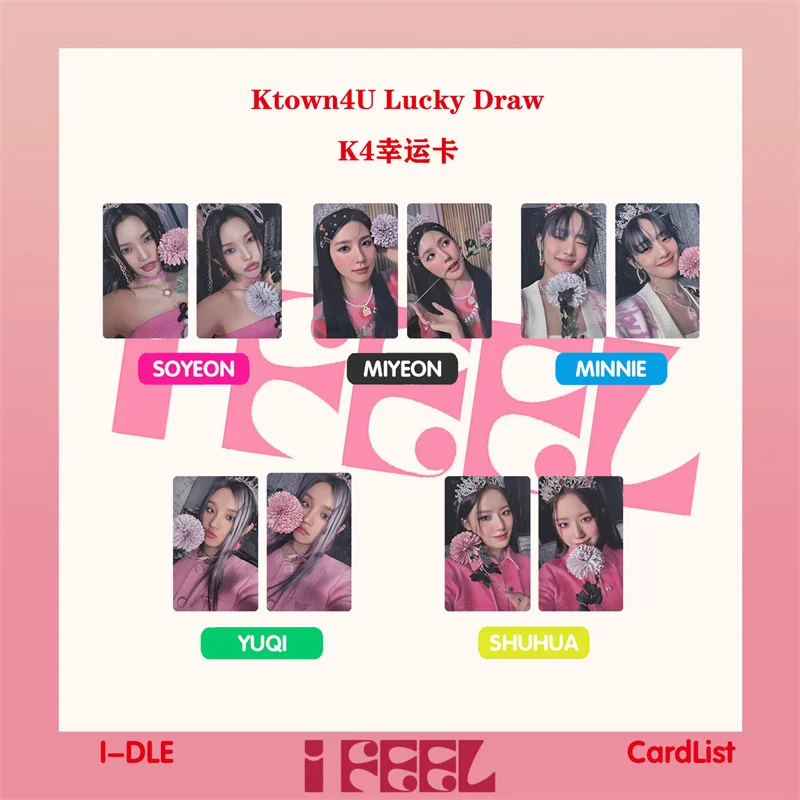 

Альбом Kpop GIDLE INEVER DIE LOMO, 5 листов/комплект