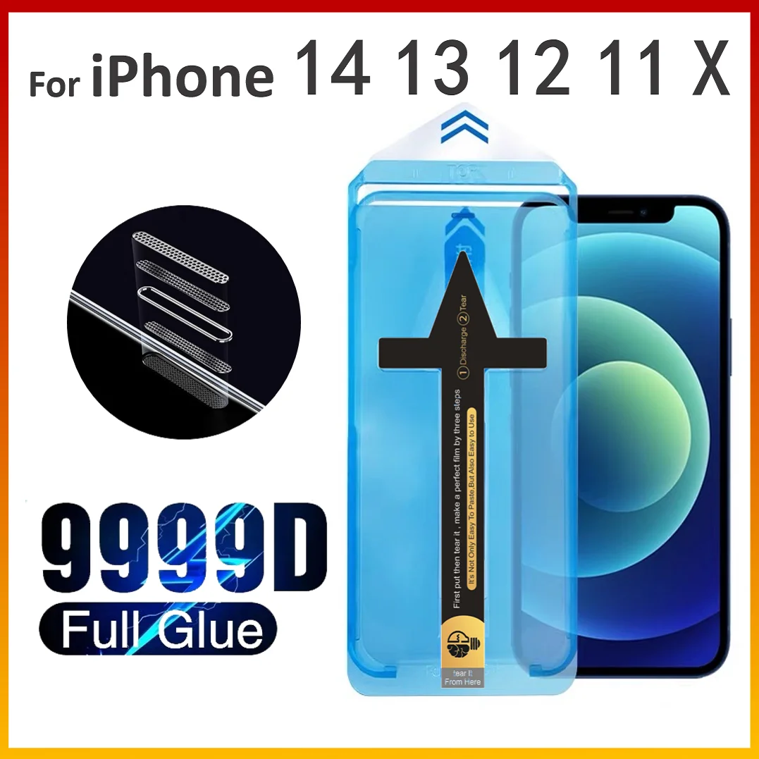 Premium Dust-Free Screen Protector Glass with Installation Kit - Anti-Bubble and Explosion-Proof