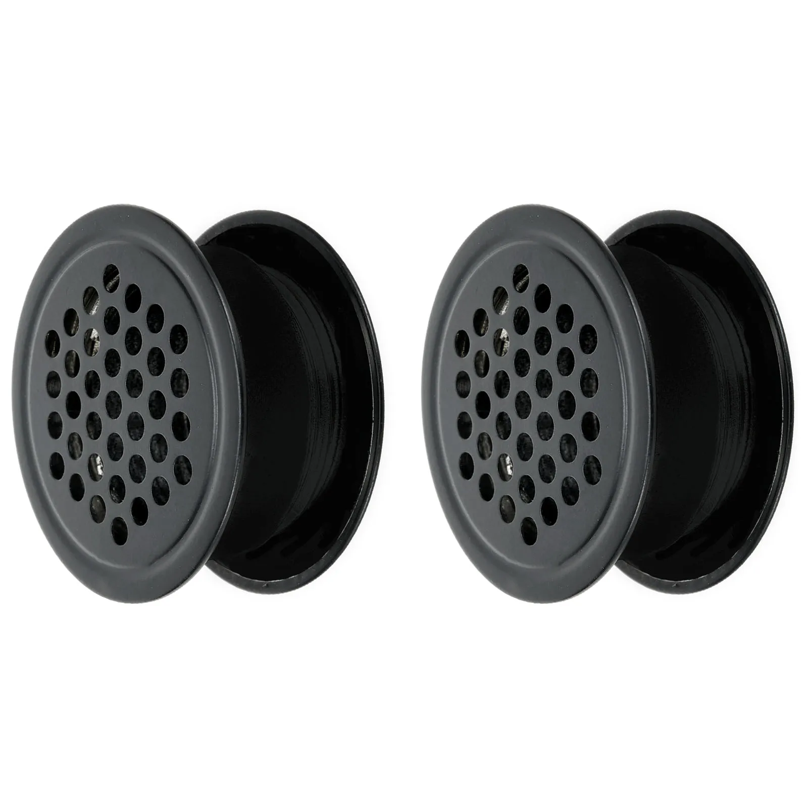 Air Vent Grille Air Outlet Fresh System Vent Grille Cabinet Stainless Steel Exterior Home Office 2pcs