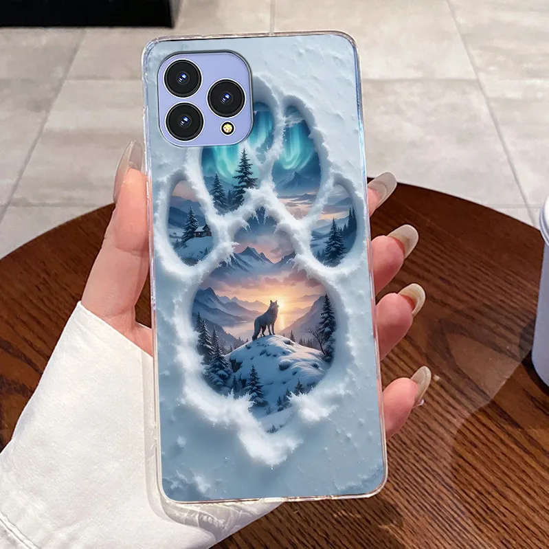 Cute Love Rabbit Transparent Silicone Phone Case - Soft TPU Bumper Shell