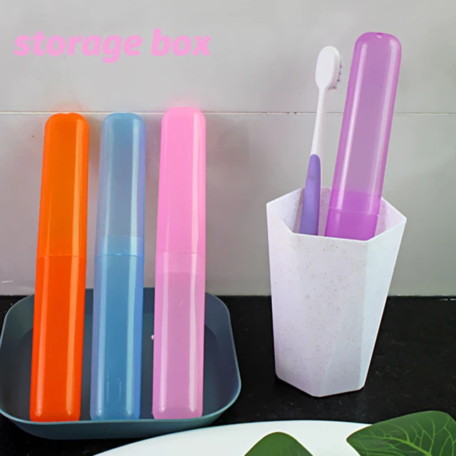 Utazási Fogkefe Tok Doboz Hordozható Tartó Fedezete Háztartás Túrázás Kemping Fürdőszoba Porbiztos Egészség - Image 2