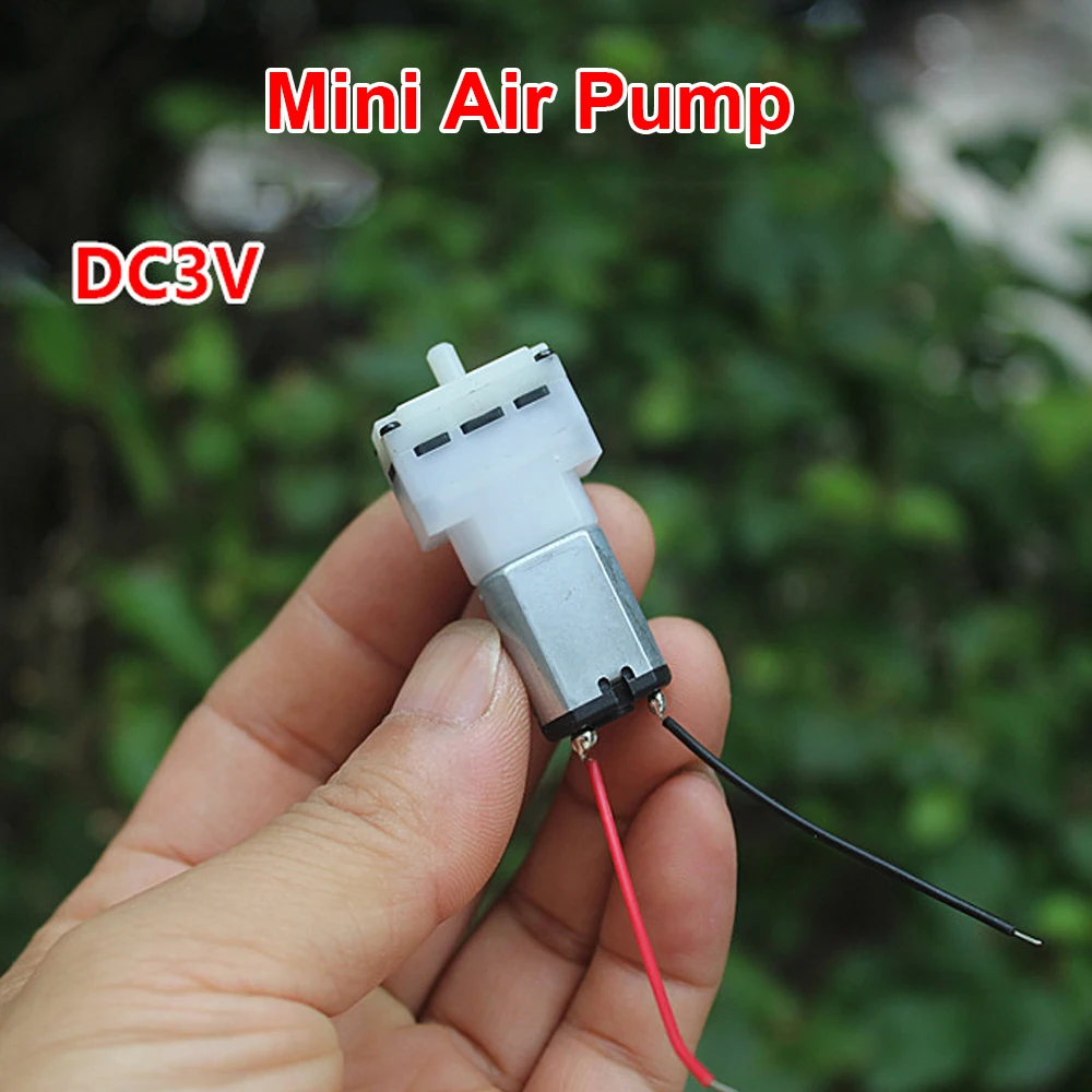 Mini Air Pump Micro 12mm*38.5mm Air Oxygen Pump DC 3V 55kpa 3mm Outlet Fish Tank Sphygmomanometer Aquarium For air pump