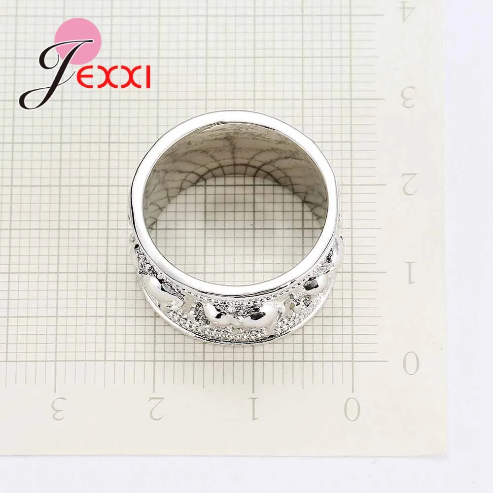 Animal Retro Cute Small Elephant Shape Big Rings 925 Sterling Silver Finger Ring For Women Fashion Jewelry silver ring,silver rings