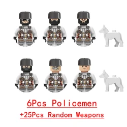 Military - Themed Building Blocks Set with Soldiers and Vehicles (Multicolor)