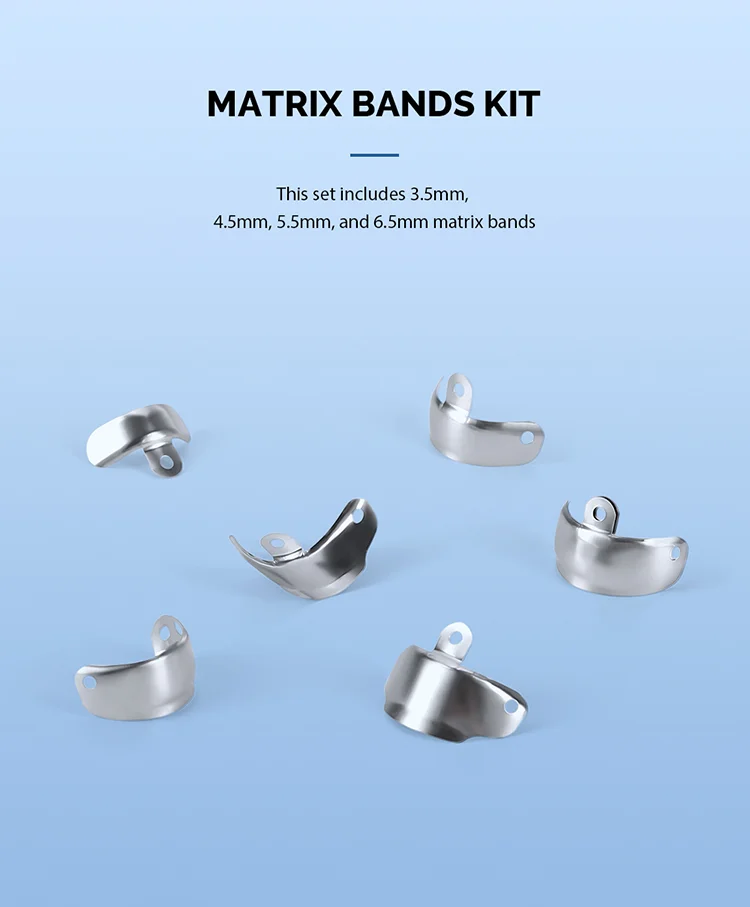 Dental Matrix Bands Schnittkonturierte Metall Matrizen Matrix Für Zähne Ersatz Zahnarzt Werkzeuge Zahnmedizin Material AZDENT – Detail 1