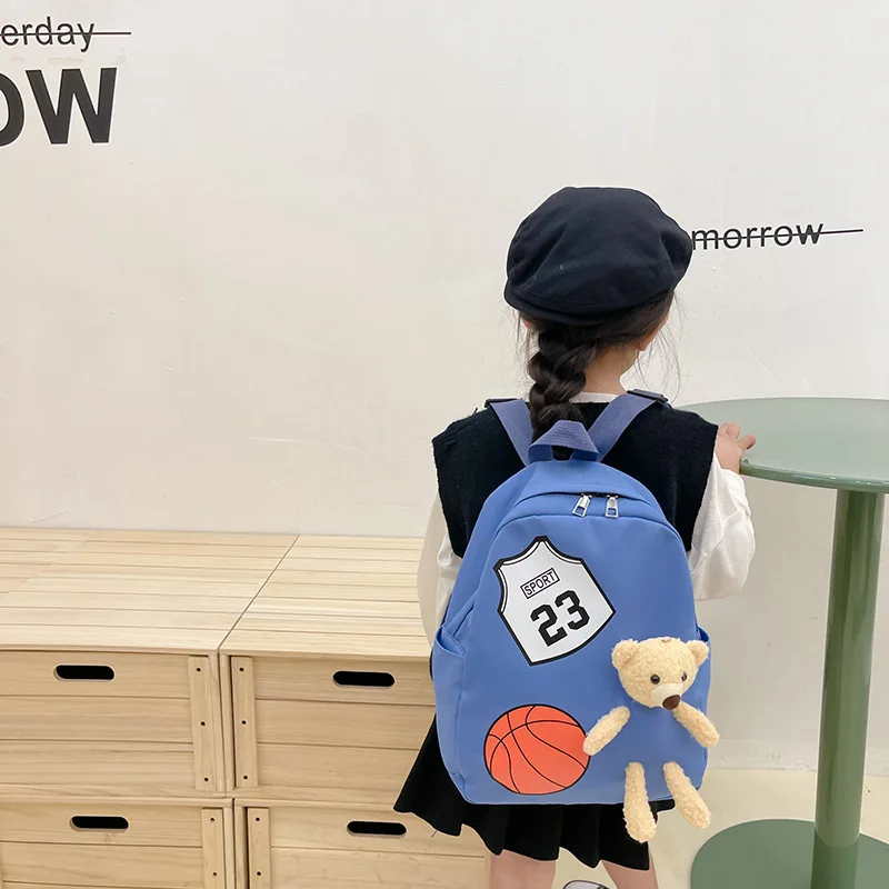 Portable School Bag Kids Backpack Kindergarten School Backpack Cartoon Cute Backpack 1-6 Years Old School Bag for Students