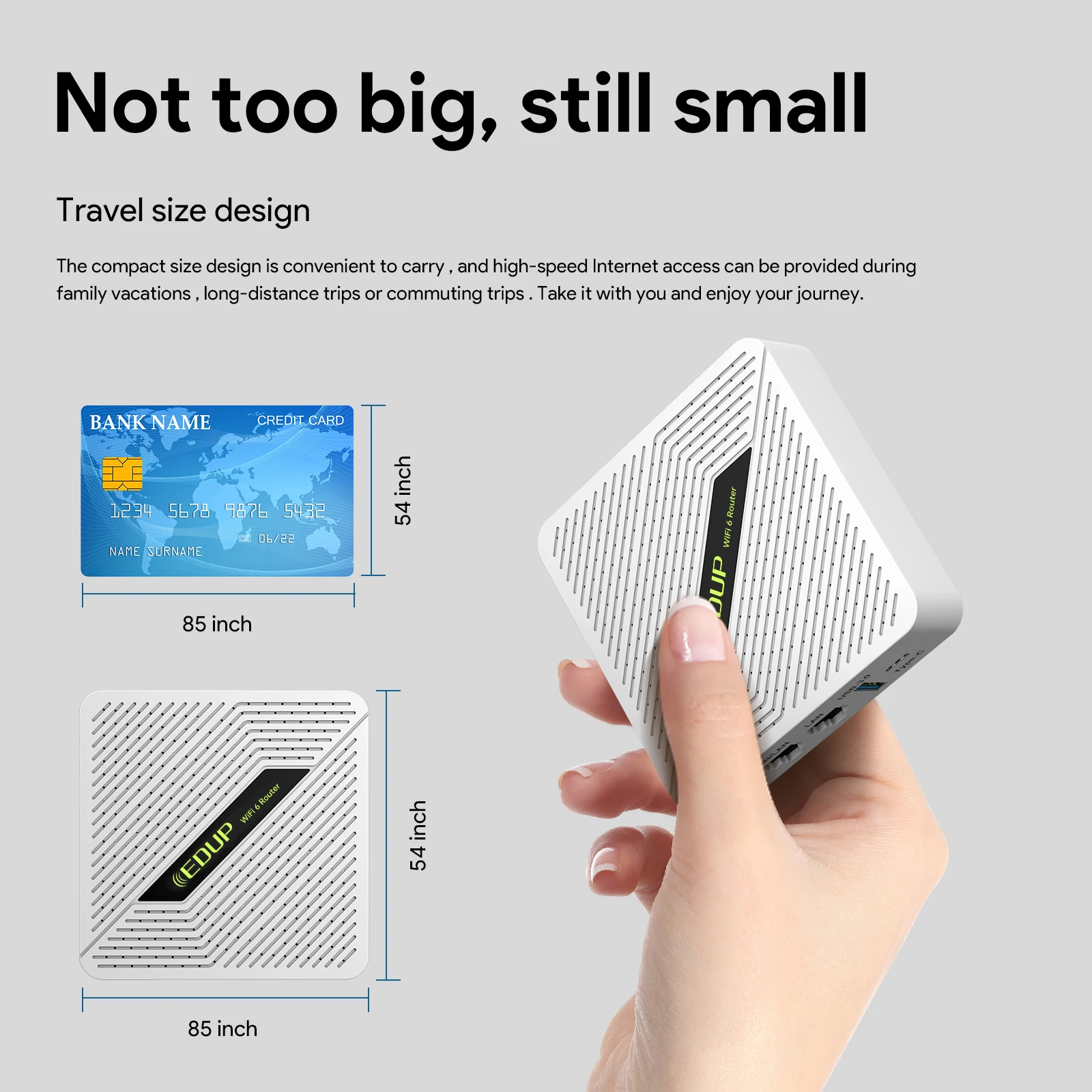EDUP RT2656 Starlink Portable Wireless Router 1800Mbps High Speed