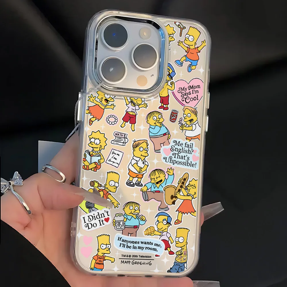 Cartoon Simpsons Hot Phone Case - Transparent Soft Cover