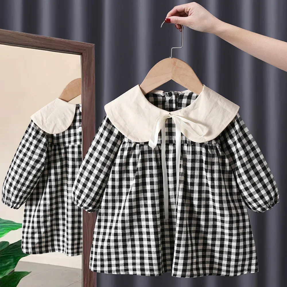 Girls' Dress Autumn New Spring And Autumn Children Foreign Style Princess Skirt Net Red Little Girl Baby Dress