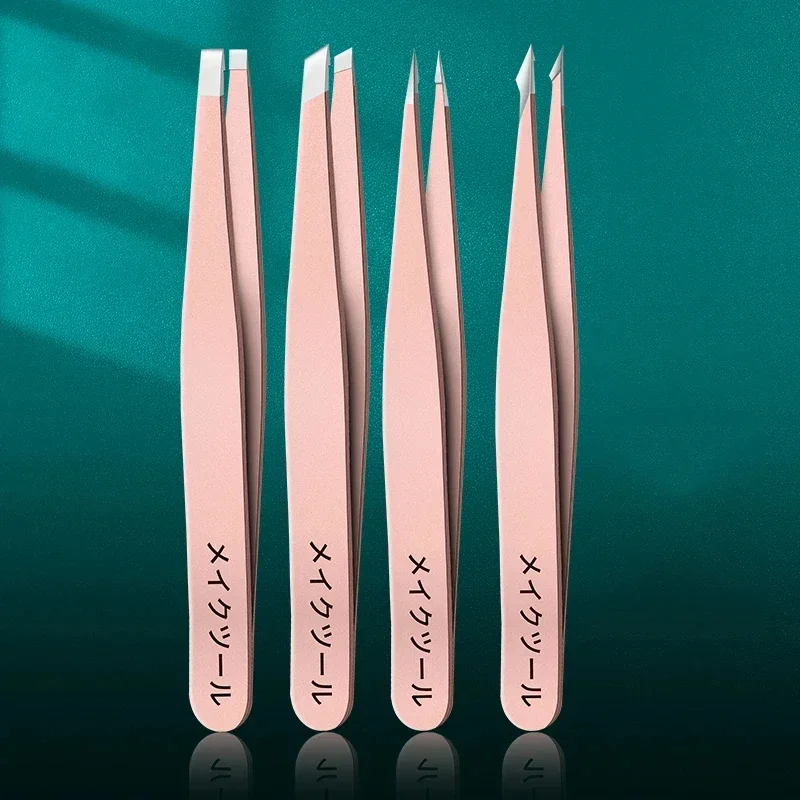 Professional Tweezers Set 4Piece Set Eyebrow Hair Removal Splinter Effortless and Relaxed to Remove
