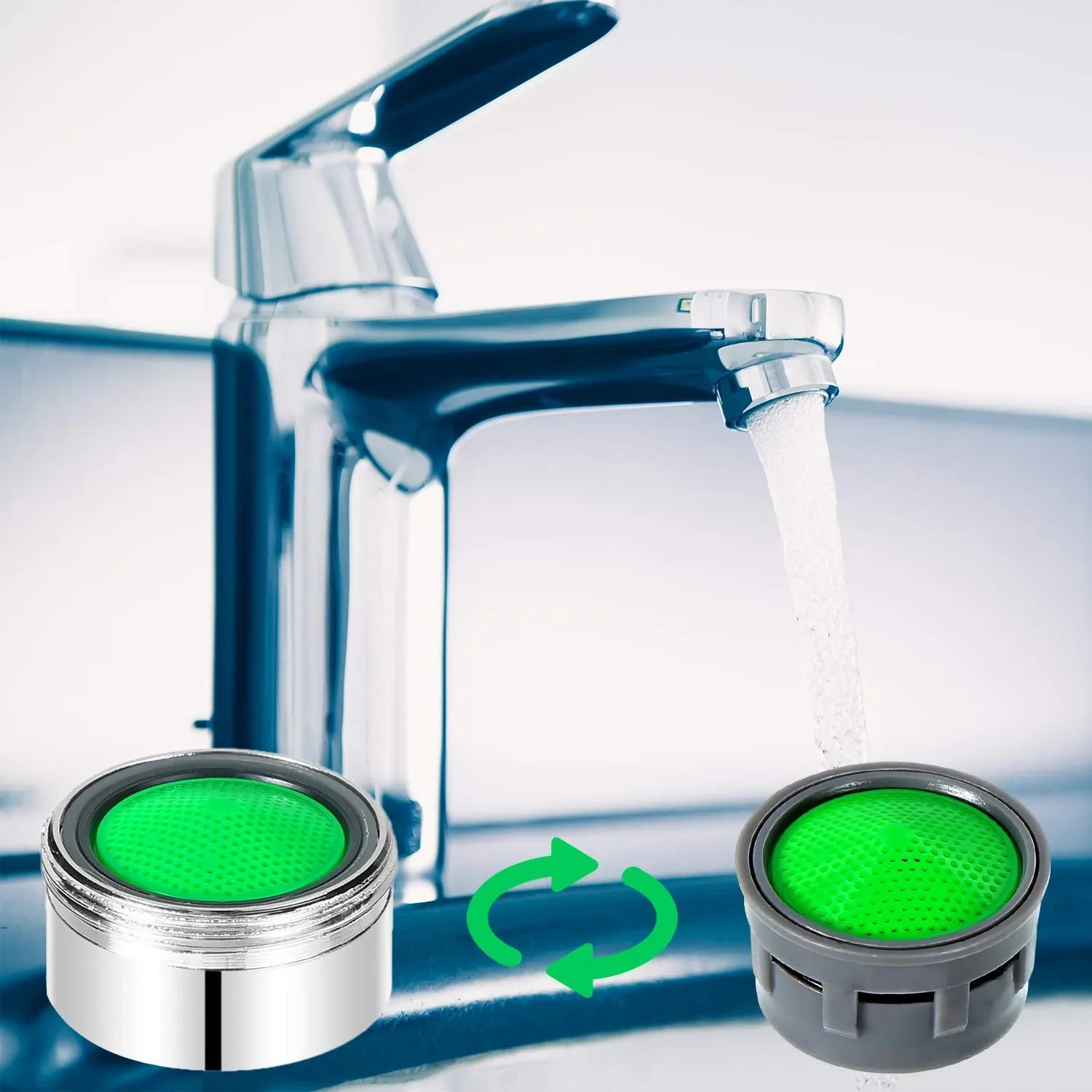 20Pcs Faucet Aerator ABS Plastic Water Saving Faucet Tap Aerator Replacement Parts 21mm Insert Sink Basin Tap Filter Faucet Aerator Faucet Water Filter Faucet Filter