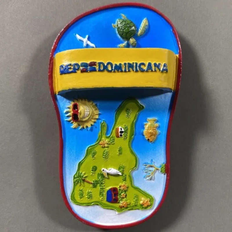 3D Punta Cana Souvenir Fridge Magnet – Resin Dominican Republic Decoration For Home Or Office