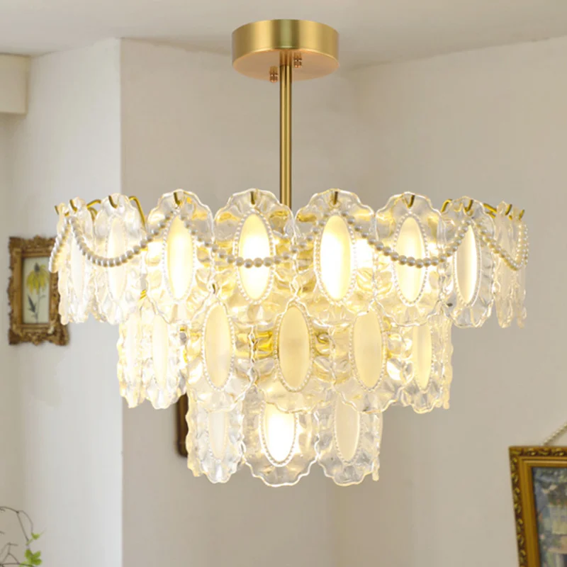 

Modern Ceiling Chandelier E14 Base LED Ceiling Light Luxury Lustre Lighting Vintage Living Room Bedroom Dining Room Lamp Fixture