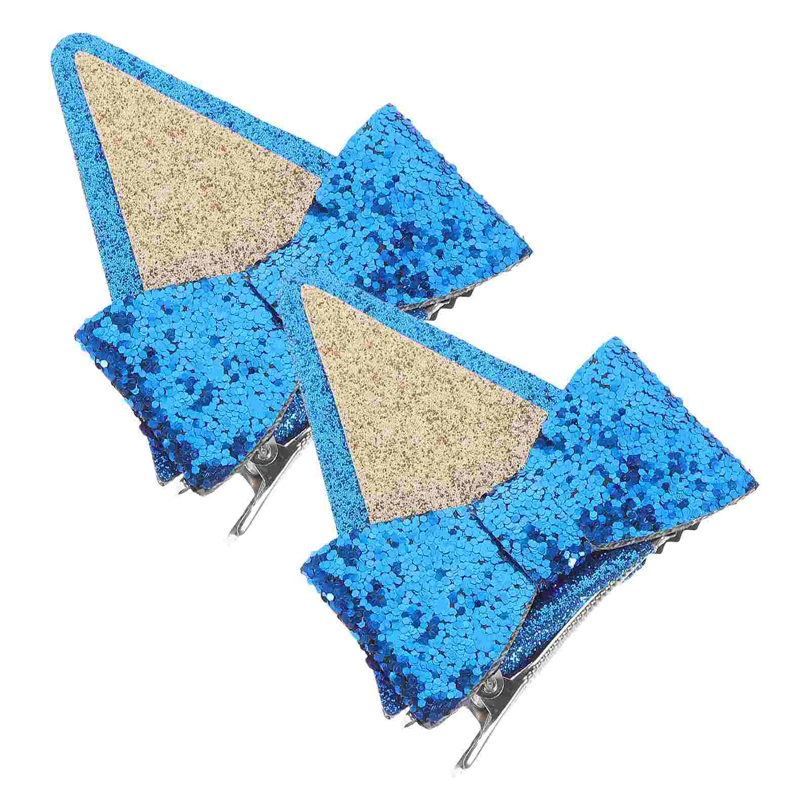 

2 Pcs Hair Pin Hairpin Girls Birthday Clip for Clips Thick Little Cat Ear Women Accessories Bowknot Child