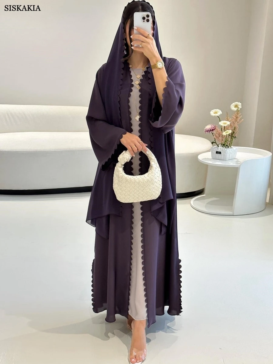 سيسكاكيا دبي عباية عباية أنيقة مفتوحة الحجاب تتضمن...