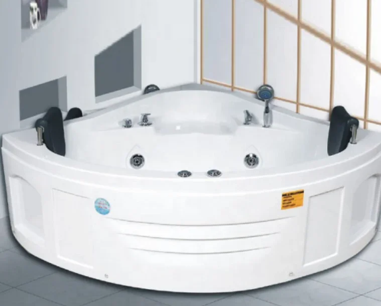 Smart Soaking Tub 2 Person ABS Corner Freestanding Massage Bathtubs with Jet 6