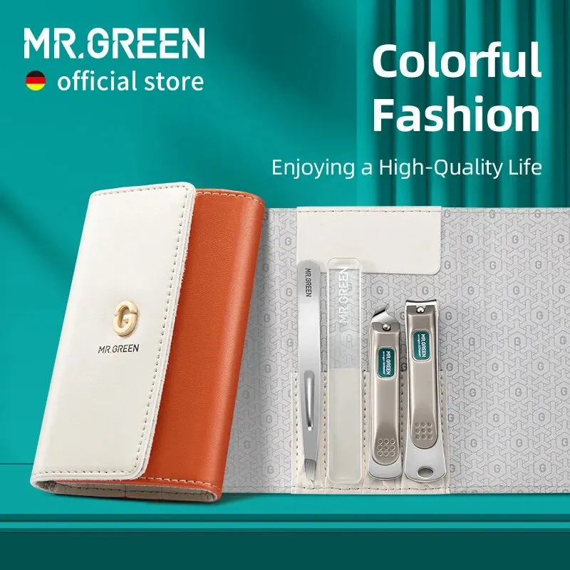 MR.GREEN 유행 매니큐어 세트, 개인 관리 도구, 스테인레스 스틸 여행 키트, 손톱깎이 눈썹 족집게