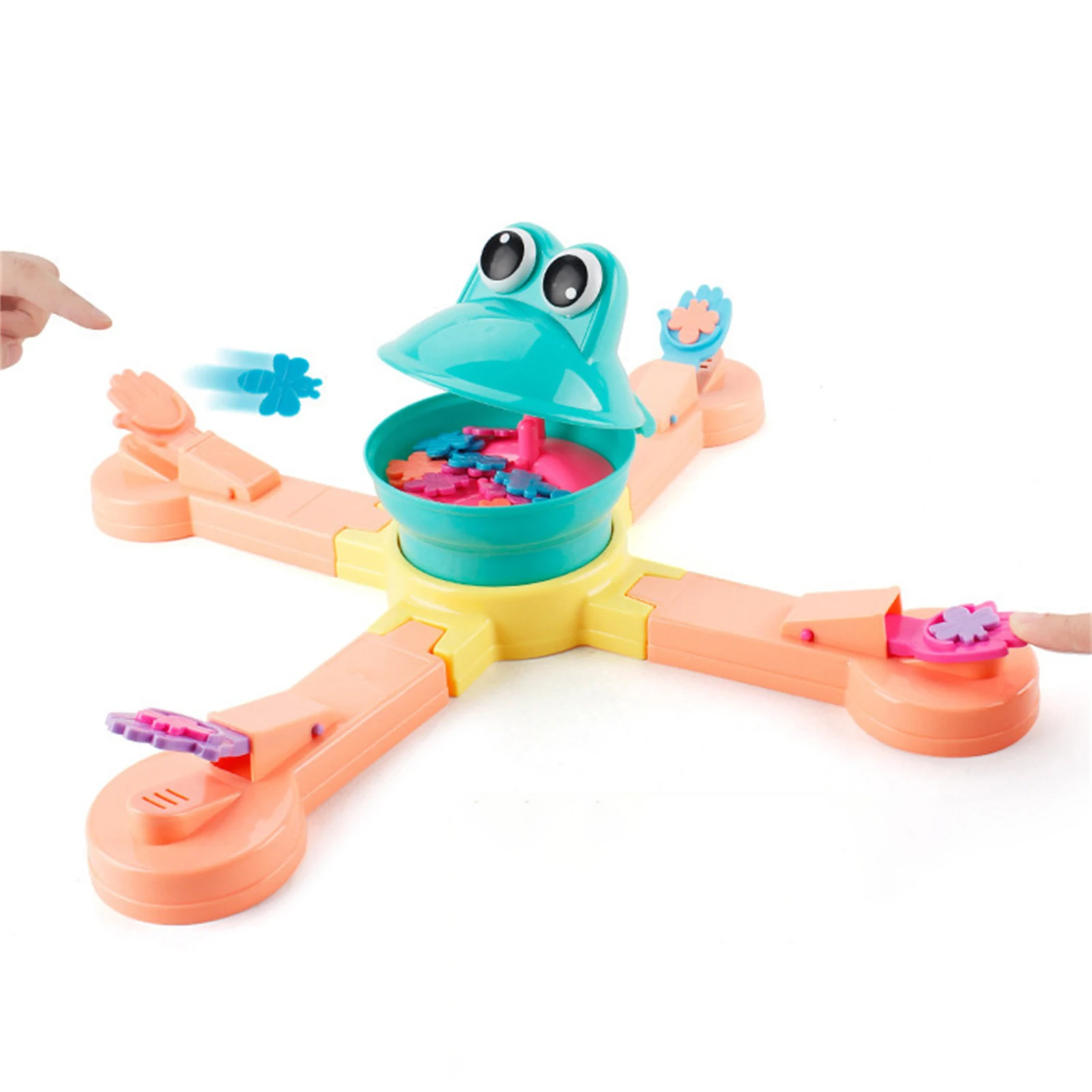 Electric Feeding Frog Funny Parent-Child Interactive Toys Multiplayer Educational Competitive Table Game For Kids Birthday Gifts 2