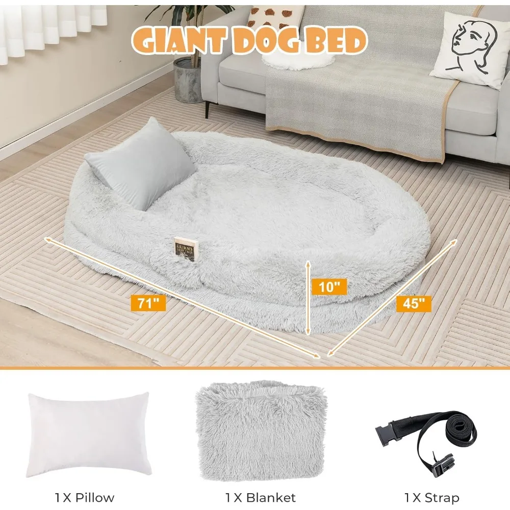 Oversized Human Dog Bed Lounger 3