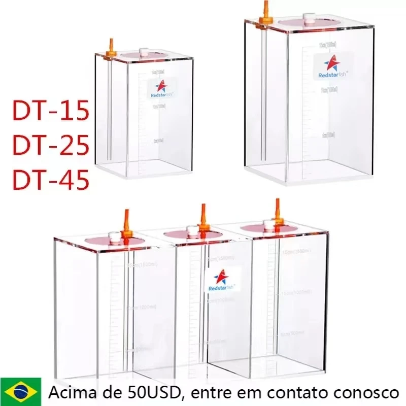 Red Starfish Dosing Pump Scale Liquid Storage Bucket Scale 1.5L/2.5L/4.5L Liters Acrylic made Reef