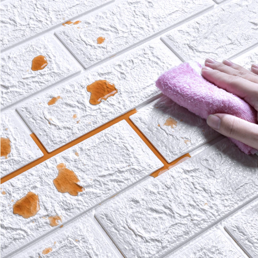 70cmx1/2/3/5/10m 3D Paper Wall Adhesive Living Room PVC Self-adhesive Panels Home Decoration Wallpapers Waterproof Wall Stickers 3