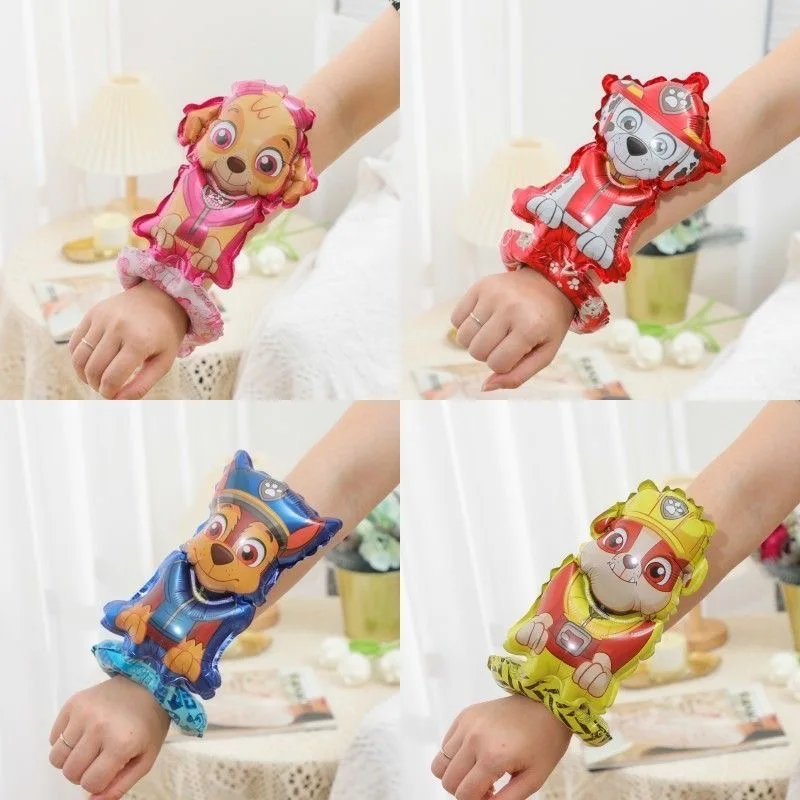 20/10pcs Creative Wrist Wearing Balloons - Doggy Themed Birthday Wrist Wearing Balloons for Boys and Girls PAW Patrol themed bal