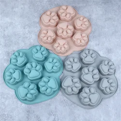 Cat Paw Silicone Baking Mold - Fondant, Cookie, and Cake Accessories (Random color)