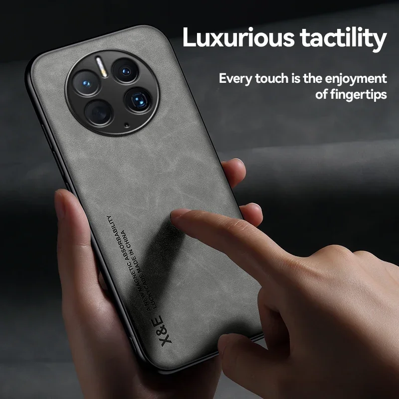 Luxury Shockproof Leather Phone Case - Premium Protection Silicone + PC Back Cover