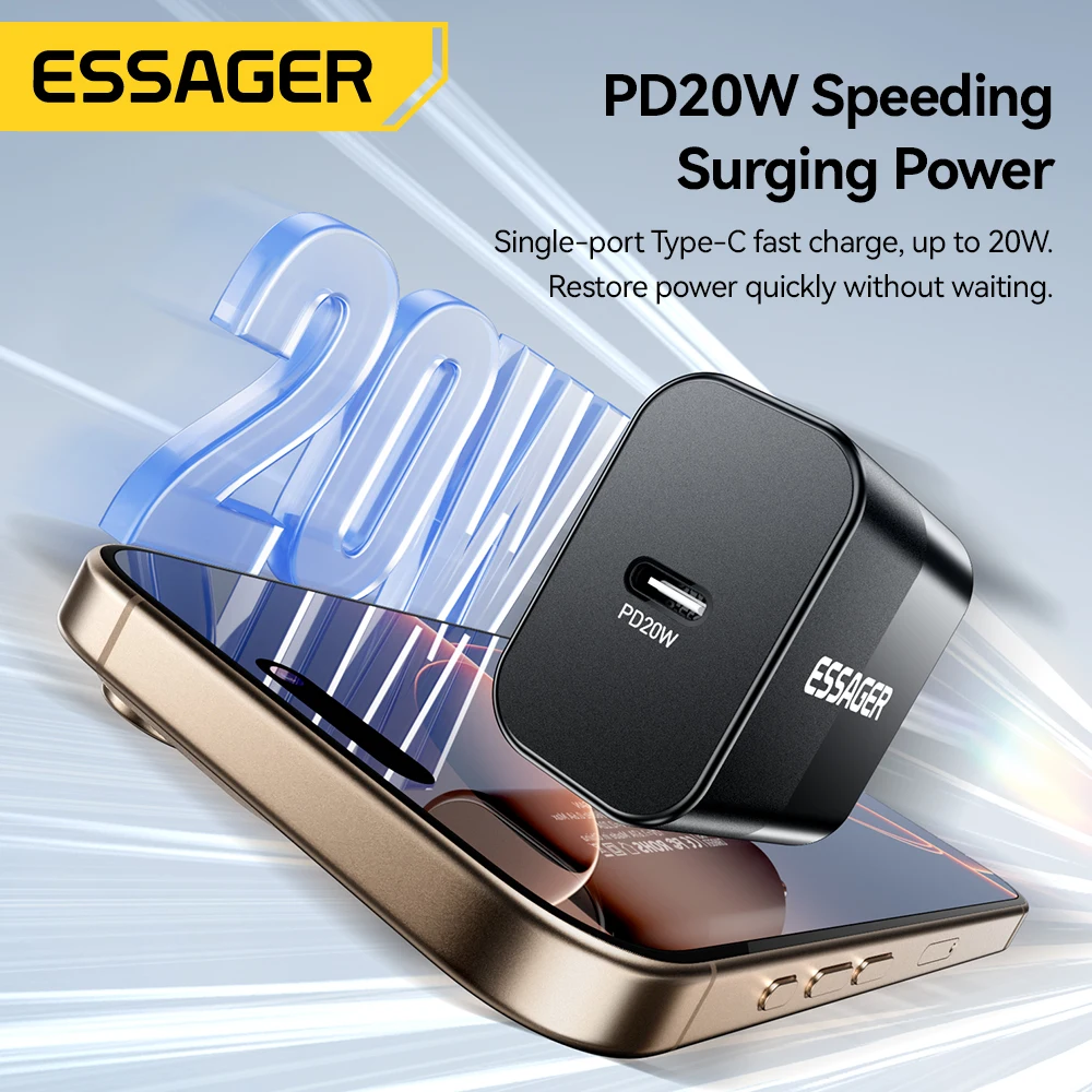 Essager Charger Portable GaN 20W USB C