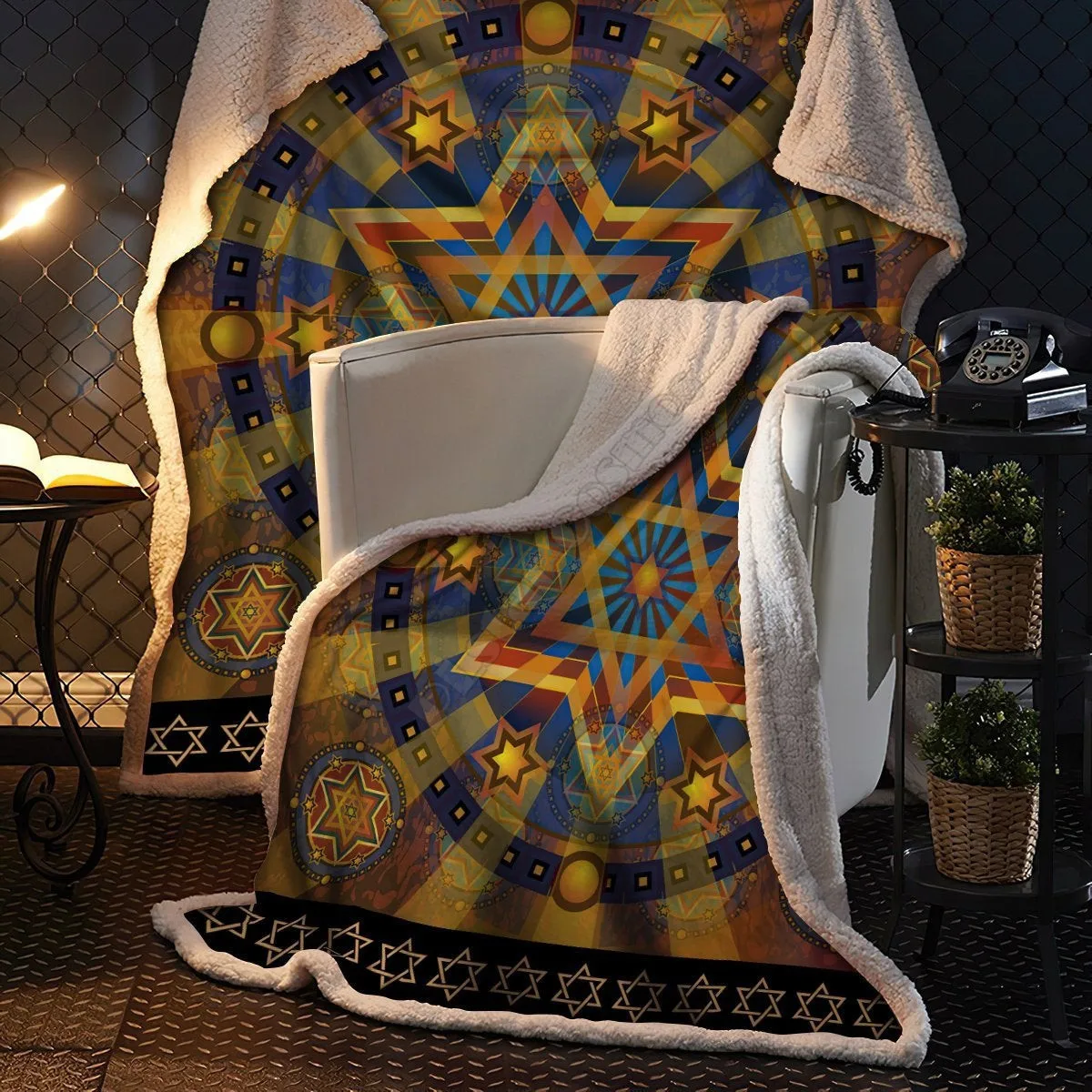 

Jewish Soft And Warm Blanket Sherpa Blanket on Beds Animal Throw Blanket for Kids Adult Bedspread 3D Printed Sofa Cover