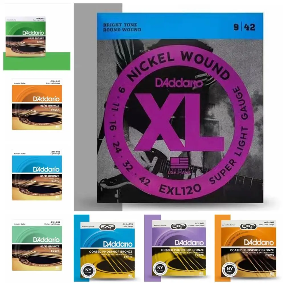 

1 Set EXP Daddario Guitar Strings EJ EZ Acoustic Guitar Strings Bronze Good Sound Electric Guitar Strings Guitarist