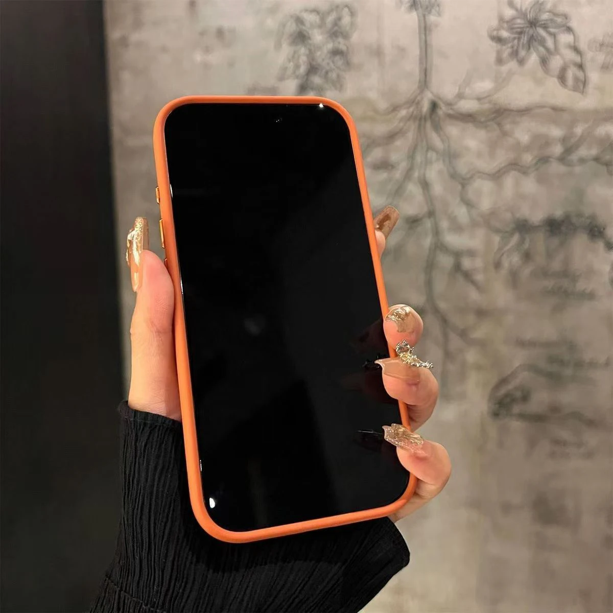 Custom Personalized Name Phone Case – Semi-Transparent Black Cover for iPhone 17 Series