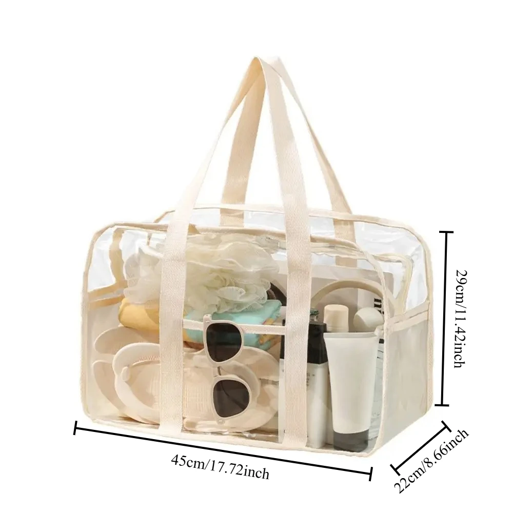 1PC Makeup Bag Large Capacity Portable Transparent Swimming Waterproof Storage for Clothes Travel Essentials Beach Organizer Bag