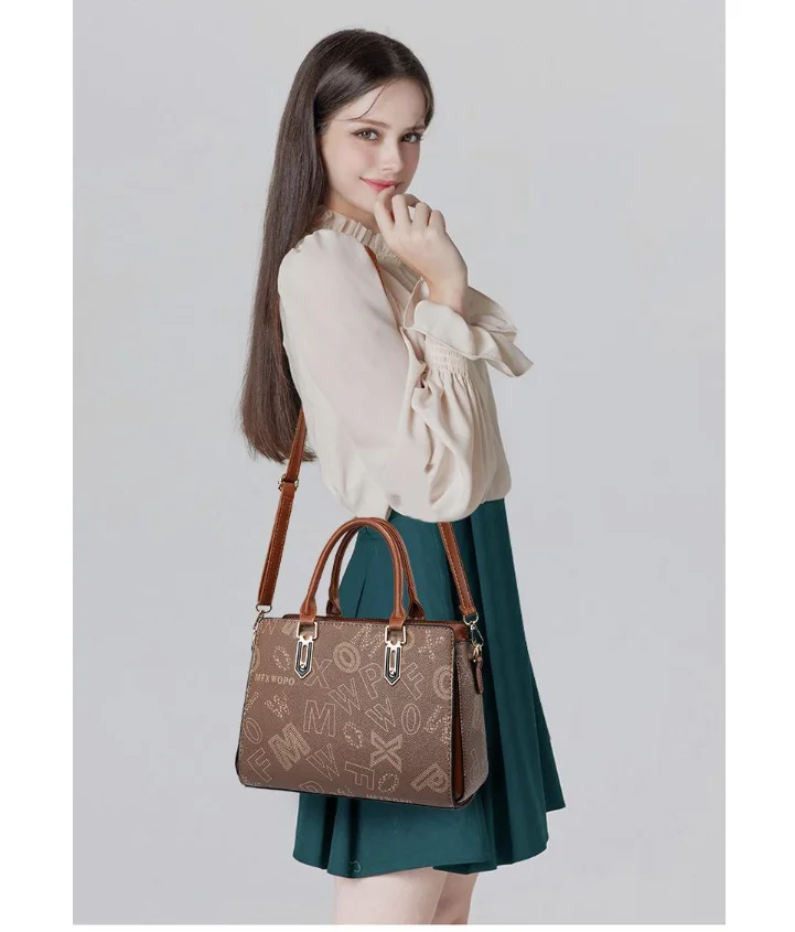 Classic Tote Bag, New Fashion Printed Mother-and-child Bag, Large-capacity Shoulder And Crossbody Bag For Middle-aged Mothers._voghion.com